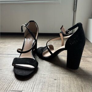 Elegant Black Strappy Heels